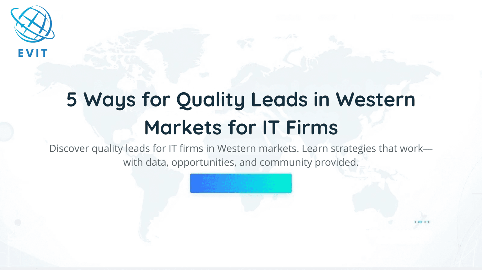 5 Ways for Quality Leads in Western Markets for IT Firms